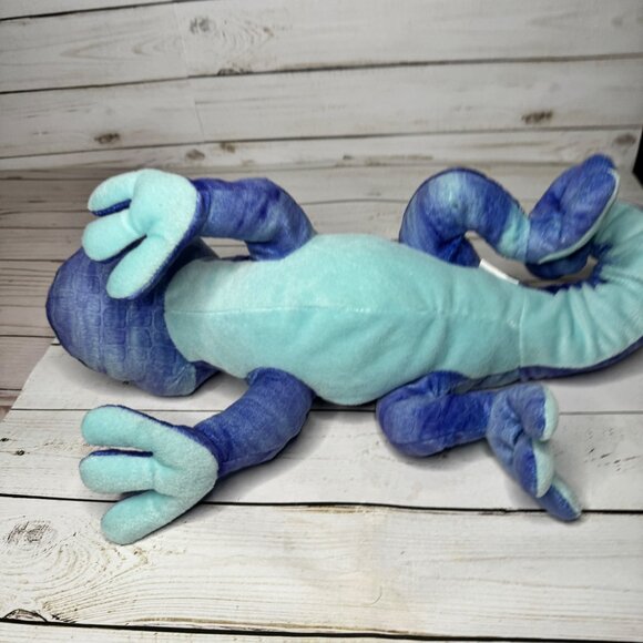 Kohls Cares Plush Iguana Lizard Stuffed Animal 14" Blue Purple Reptile Toy - Picture 6 of 7